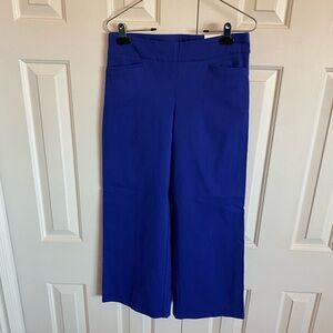 Chico's Blue Wide Leg Pants High-Waisted Chic